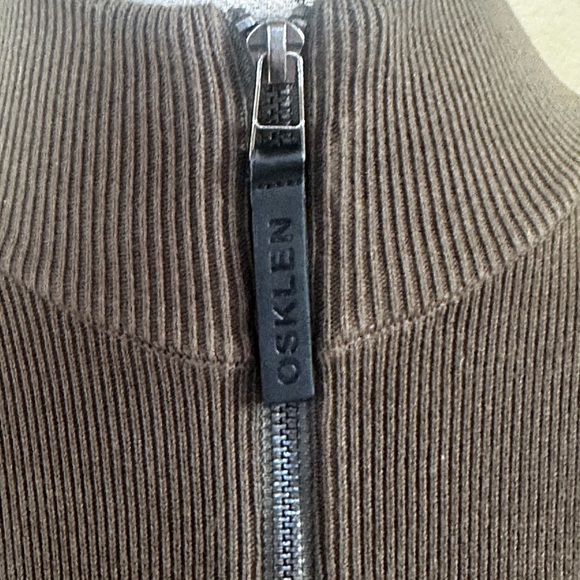 Osklen Men’s Olive Green Knit Sweater With Full Zipper Size Small New With Tags! - Picture 9 of 12